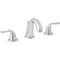 Home Impressions Polished Chrome 2-Handle Lever 6'' to 12'' Widespread Bathroom Faucet with Pop-Up FW610010CP-JPA1 - alternate 1