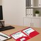 C-Line Products 8-1/2" x 11" Red Two-Pocket Heavyweight Poly Portfolio Folder, 25EA/BX, 6BX/CT 33954-BX - alternate 2
