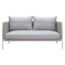 Homeroots 59" Gray Polypropylene Sofa 667662 - alternate 1