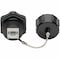 Tripp Lite KEYSTONE JACK CAT6/CAT5E, RJ45, SHIELDED, DUST CAP, INDUSTRIAL - 110 PUNCH DOWN,  N206-KJ01-IND - alternate 1