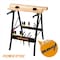 Powertec Portable Workbench w/ Bench Dogs, Quick Release Bench Dog Clamps, Imprinted Ruler & Protractor Scale MT4006CN - alternate 2