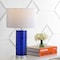 Jonathan Y Cole 27.5" Modern Fused Glass Cylinder LED Table Lamp, Cobalt, 2PK JYL4017D-SET2 - alternate 3