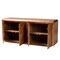 Bali & Pari Valora Modern and Contemporary Natural Mappa Real Burl Wood 4-Door Sideboard Buffet 249-13926-ZORO - alternate 2