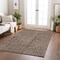 Homeroots 5' X 8' Brown And Ivory Geometric Washable Indoor Outdoor Area Rug 600805 - alternate 3