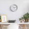 Clockswise Silver 10-In Analog Clock - Silent, Non-Ticking for Wall Battery-Operated Perfect for Home QI004744.SI.10 - alternate 2