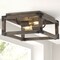 Jonathan Y Magnolia 11.5" 2-Light Iron Rustic Farmhouse LED Flush Mount, Brown JYL7472A - alternate 2
