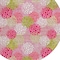 Homeroots 8' Pink Green And Ivory Round Polka Dot Washable Indoor Outdoor Area Rug 594276 - alternate 2