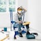 5Seconds Brand 3 Step High quality steel, Lock-N-Stock Folding Ladder, 350 lbs, Blue 555113 - alternate 2