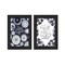 Homeroots Set Of Two The Secret Beauty Black Framed Print Wall Art, 2PK 408184 - alternate 1