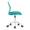 Homeroots Aqua and White Adjustable Height Swivel Rolling Office Chair 719301 - alternate 3