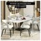 Leisuremod Entice Modern Leather Dining Chair with Iron Legs Open-Back Design in Grey, 2PK EC60GR-2 - alternate 2