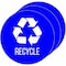 Hls Commercial 3-Pack Vinyl RECYCLE Decal Sticker Set, UV-Resistant HLSKERCYCLE3 - alternate 1
