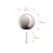 Richelieu Firenze Collection 1 9/16-inch (40 mm) Brushed Nickel Traditional Round Closet Door Knob BP878940195 - alternate 4