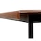 Homeroots 71" Brown And Black Steel Dining Table 544711 - alternate 2