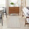 Homeroots 8' Gray And Ivory Geometric Indoor Outdoor Runner Rug 564052 - alternate 2