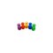 Magnet Source Magnetic Push Pins .625in L X .375in W Assorted Neodymium Assorted, 10PK 8013 - alternate 5