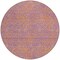 Homeroots 8' Purple And Copper Round Abstract Washable Indoor Outdoor Area Rug 599834 - alternate 3