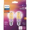 Signify Ultra Definition Warm Glow Vintage 100W Equivalent Soft White A19 Medium LED Light Bulb, 2PK 587022 - alternate 2