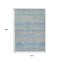 Homeroots 10' X 14' Blue And Charcoal Striped Washable Indoor Outdoor Area Rug 615661 - alternate 2