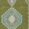 Homeroots 5' X 8' Olive Green Pink And Ivory Oriental Washable Indoor Outdoor Area Rug 598431 - alternate 2