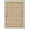 Homeroots 9' X 12' Ivory And Beige Striped Washable Indoor Outdoor Area Rug 610478 - alternate 2