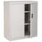 Sandusky Lee Heavy Duty Welded Steel Counter-Height Storage Cabinet, 36x18x36, Dove Gray EA2R361836-05 - alternate 1