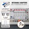 Vevor 7-Branch Radiant Heat Manifold 1/2 in PEX Tubing Floor Heating Manifold Set 7012-25-07-00-NPT - alternate 2