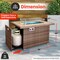 Serenelife Sturdy Wicker Base Propane Fire Pit Table with Tile Top, Patio Heater & Propane Heater, Sliding SLNFTAL26 - alternate 2