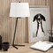 Homeroots 28" Black Metal Table Lamp With White Drum Shade 524273 - alternate 3