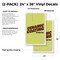Signmission Ceramic Coating, Vinyl Decals Only 24 Inch x 36 Inch, Vinyl Decal, 2PK DSB-2436-2PACK-30360 - alternate 2
