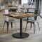 Flash Furniture Commercial 36" SQ Natural HPL Tabletop with Black Table Height RD Base ST-SQ36-NAT-TR24-GG - alternate 2