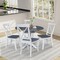 Whitewood Industries Extension Dining Tables, 45 in L, 38 in H, Parawood, 5 Piece Set K05-42DPT-27-C613-4 - alternate 2