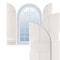 Ekena Millwork True Fit PVC, Two Board Arch Top Joined Board-n-Batten Shutters, Unfinished, 10 3/4W x 36H, PR TFP101BA11X036UN - alternate 1