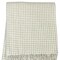Homeroots 50" X 67" Cream And Sand Cotton Blend Woven Plaid Throw Blanket with Fringe 632904 - alternate 3