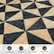 World Rug Gallery Geometric Diamond Washable Non Slip Runner Rug 2 ft x 10 ft Natural WR74NATURAL2X10 - alternate 2