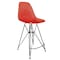 Leisuremod Cresco Acrylic Barstool - Modern ABS Plastic Counter Stool with Steel Legs & Footrest CRBL-30TR - alternate 1