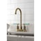 Kingston Brass Double-Handle 4" Centerset Bar Faucet, Antique Brass KB8493CKL - alternate 3