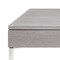 Homeroots Desk In Gray Oak Veneer With Stainless Steel Base 320757 - alternate 2