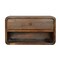Homeroots 18" Chestnut Solid Wood One Drawer Floating Nightstand 722577 - alternate 1