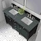 James Martin Vanities Brittany 60'' D Vanity, Black Onyx w/ Parisien Bleu Silestone Top w/FreePower Wireless Charger 650-V60D-BKO-FPBL - alternate 3