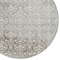 Homeroots 8' Chocolate Round Damask Washable Indoor Outdoor Area Rug 607688 - alternate 3