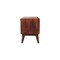 Homeroots 35in Brown Genuine Leather and Solid Wood Upholstered Storage Bench With Cabinet 717469 - alternate 2