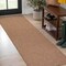 Jonathan Y Maxine Smart Jute Contemporary Border Boho Fine Rib Weave Natural 2 ft. x 8 ft. Runner Rug FXV202A-28 - alternate 1