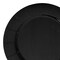 Smarty Had A Party 13" Black Round Disposable Paper Charger Plates (120 Plates), 120PK 2690-RB-CASE - alternate 2