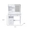 Homeroots 32" White Wood Lighted Mirrored Dresser 691733 - alternate 2