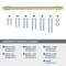 Amerock Destine 12 inch 305mm Center-to-Center Champagne Bronze Appliance Pull BP54035CZ - alternate 2