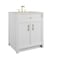 James Martin Vanities Bellshire 30" Single Vanity, Bright White w/ 3 CM Siberian Silestone Top 660-V30-BW-3SFR - alternate 2