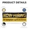Signmission Now Hiring se Acepan Aplicaciones, 36 Inch x 96 Inch, Vinyl Banner B-96-30761 - alternate 3