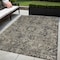 Homeroots 5' X 8' Taupe and Dark Taupe Oriental Washable Non Skid Indoor Outdoor Area Rug 563794 - alternate 1