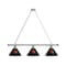 Holland Bar Stool Co Oregon State 3 Shade Billiard Light, Chrome Fixture BL3CHOregSt - alternate 1